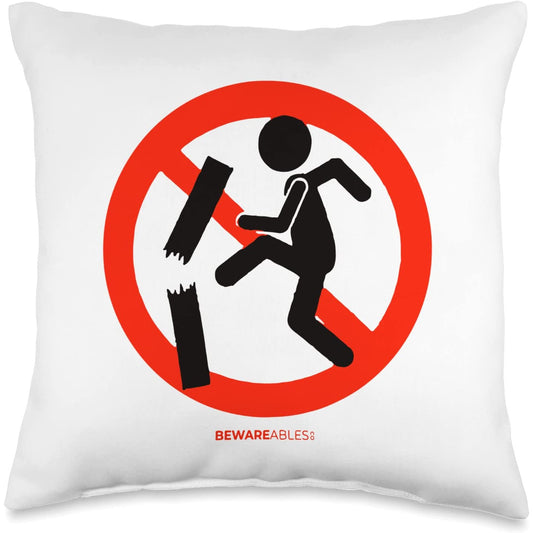 Forbidden Rage management of Anger or frustration Funny Sign Throw Pillow