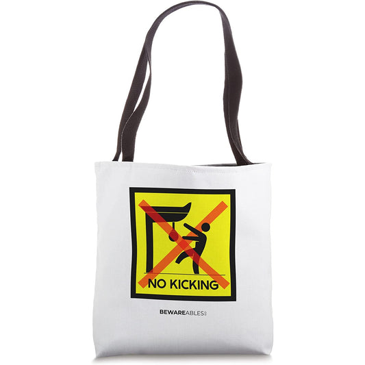 No Kicking the boxing speed bag, boxing gym funny sign Tote Bag