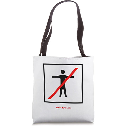 No human allowed. Funny confusing sign Tote Bag