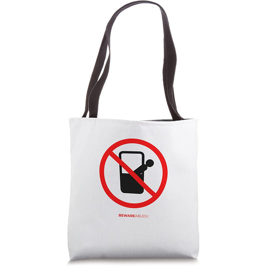 Don't look down from the Gondola tram or lift funny sign Tote Bag