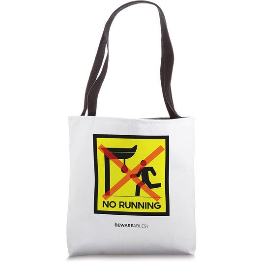 No Running Punches boxing speed bag, boxing gym funny sign Tote Bag