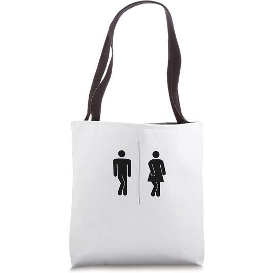 I need to go! funny bathroom restroom WC sign Tote Bag