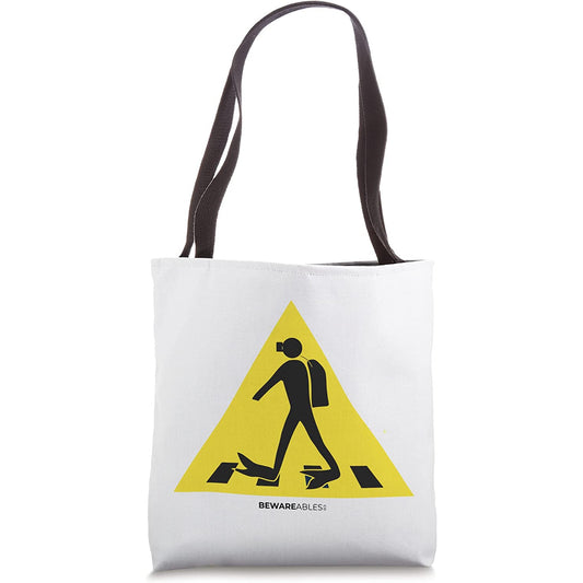 Scuba diver crossing the road in full dive gear Tote Bag