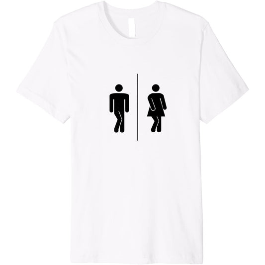 I need to go! funny bathroom restroom WC sign T-Shirt