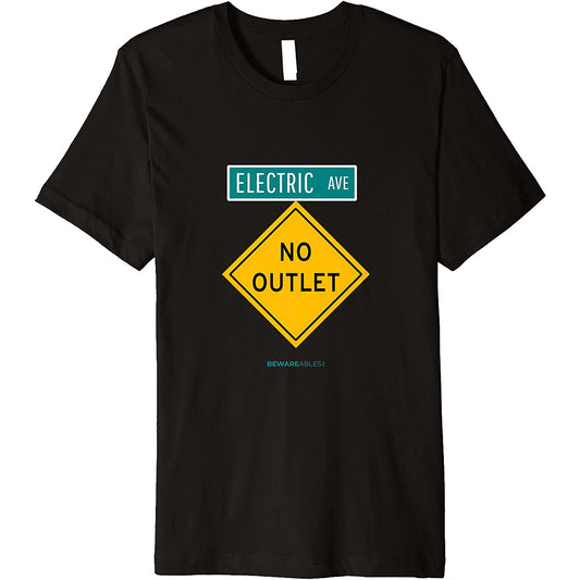 No outlet on an Avenue called Electric for EVs Funny T-Shirt