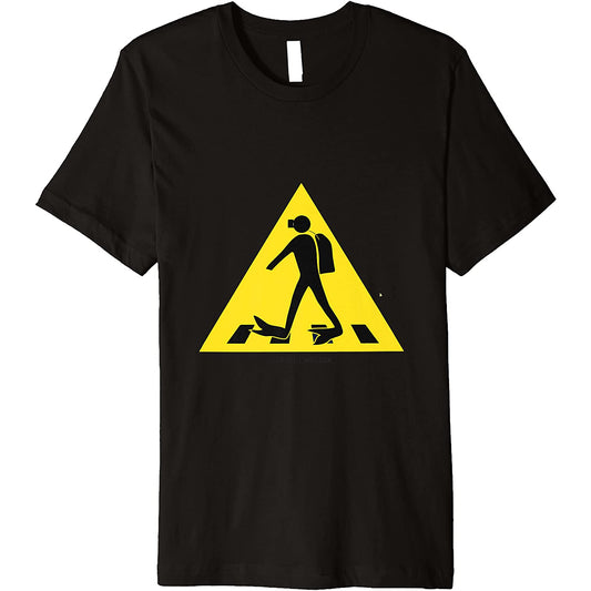 Scuba diver crossing the road in full dive gear T-Shirt