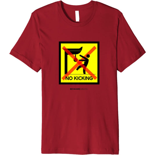 No Kicking the boxing speed bag, boxing gym funny sign T-Shirt