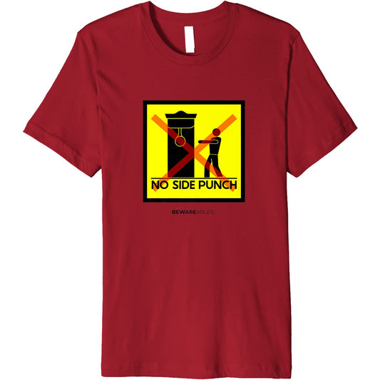 No side punch boxing speed bag, boxing gym funny sign T-Shirt