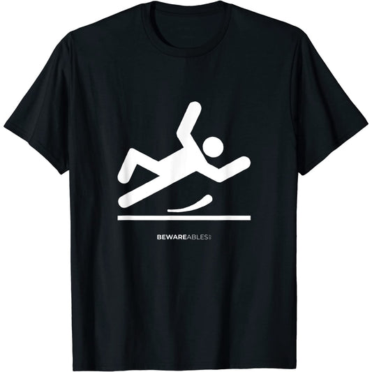 Pavimento scivoloso, caduta divertente, goffo T-Shirt