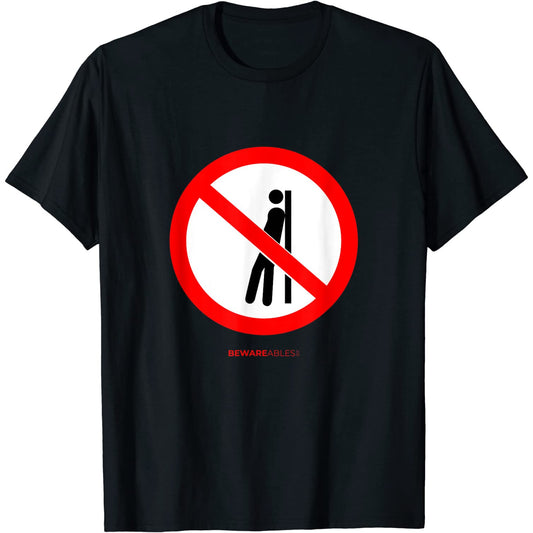 No leaning, loitering, chilling or hanging around funny sign T-Shirt