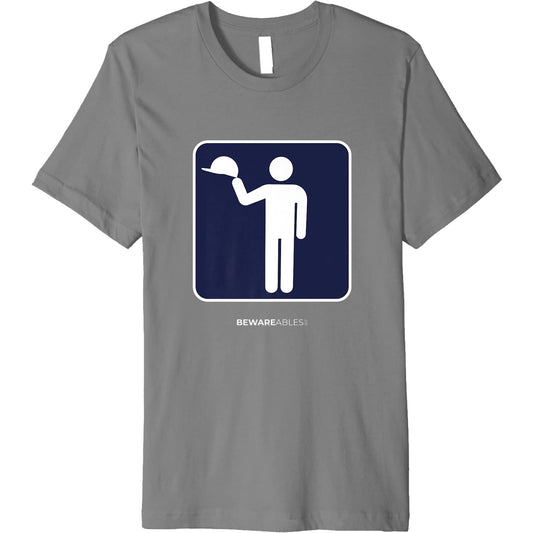 Hats off, hard hats not required, funny sign T-Shirt