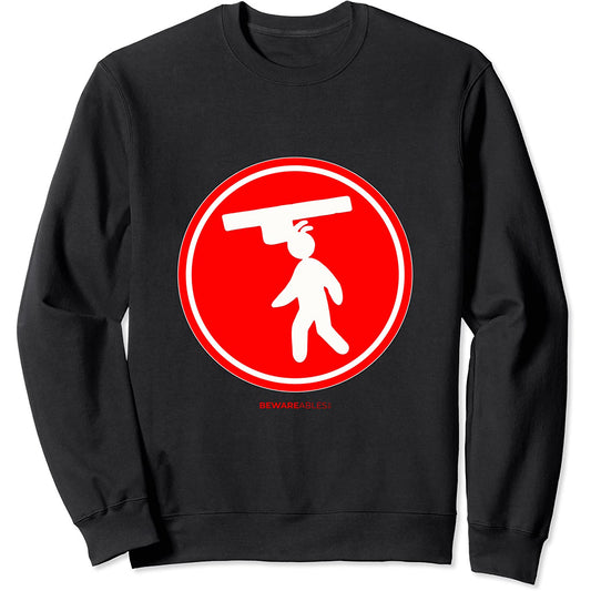 Mira tu cabeza alta gente problemas signo divertido Sweatshirt