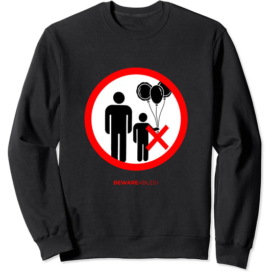 Keine Luftballons für Kinder erlaubt lustige Schilder Sweatshirt
