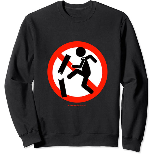 Prohibido la gestión de la rabia de la ira o la frustración signo divertido Sweatshirt