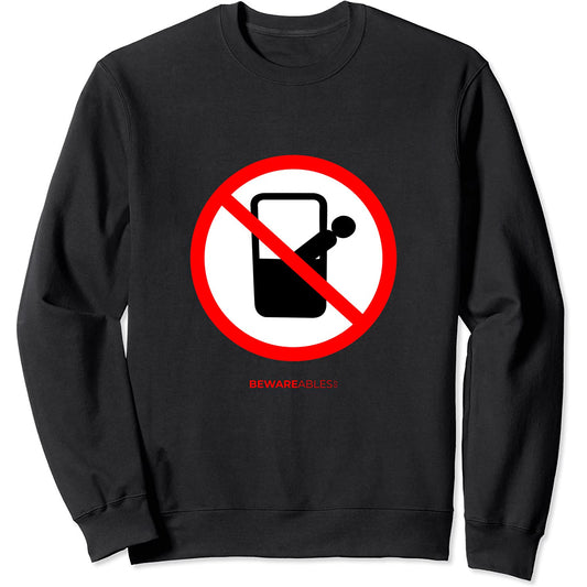Schau nicht von der Gondelbahn oder dem Lift hinunter Sweatshirt