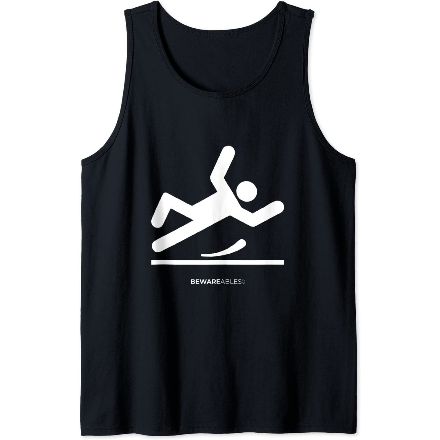 Rutschiger Boden, lustig fallen, ungeschickt Tank Top T-Shirt