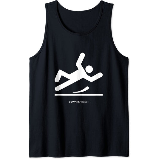Rutschiger Boden, lustig fallen, ungeschickt Tank Top T-Shirt
