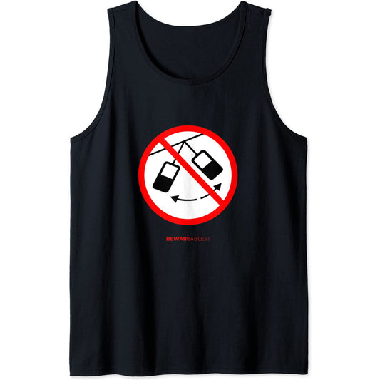 No te menees con la góndola del teleférico signo divertido Tank Top T-Shirt