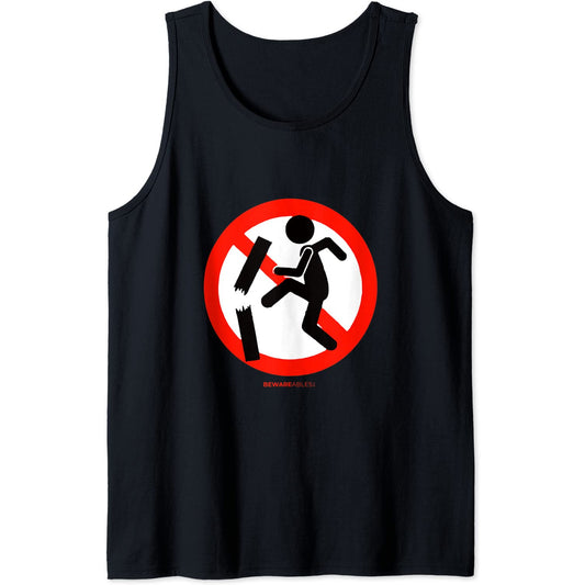 Prohibido la gestión de la rabia de la ira o la frustración signo divertido Tank Top T-Shirt