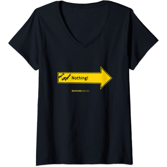 Mucho ruido y pocas nueces: grafitis de flechas divertidos V-Neck T-Shirt