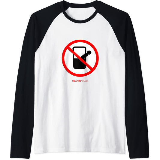 Don't look down from the Gondola tram or lift funny sign Raglan T-Shirt