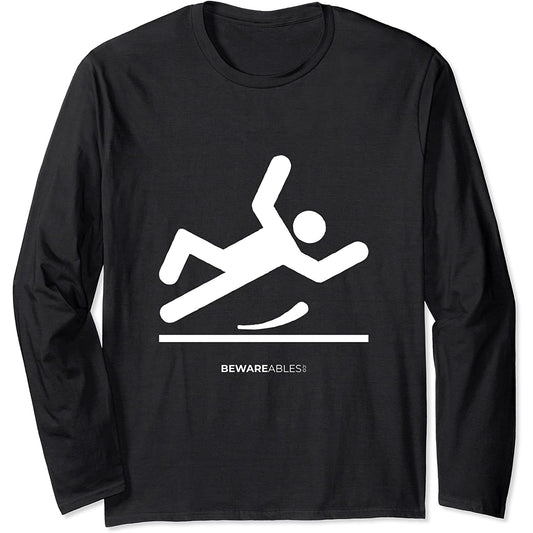 Suelo resbaladizo, caída graciosa, torpeza Long Sleeve T-Shirt