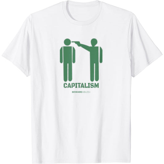 Graffiti sul capitalismo, come tenere una pistola alla testa T-Shirt