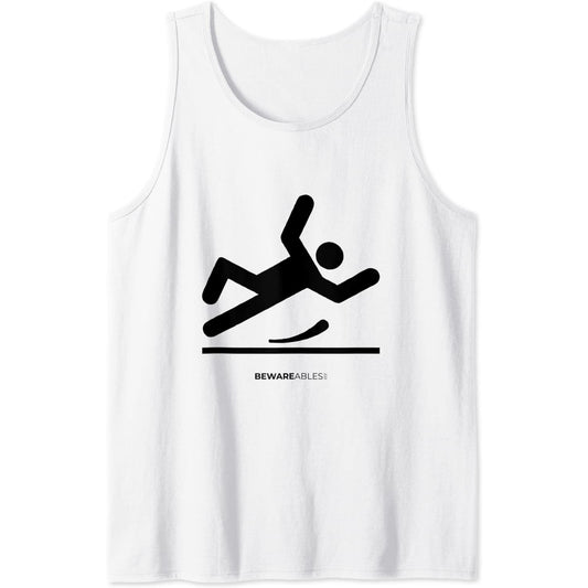 Sol glissant, chute amusante, maladresse Tank Top T-Shirt