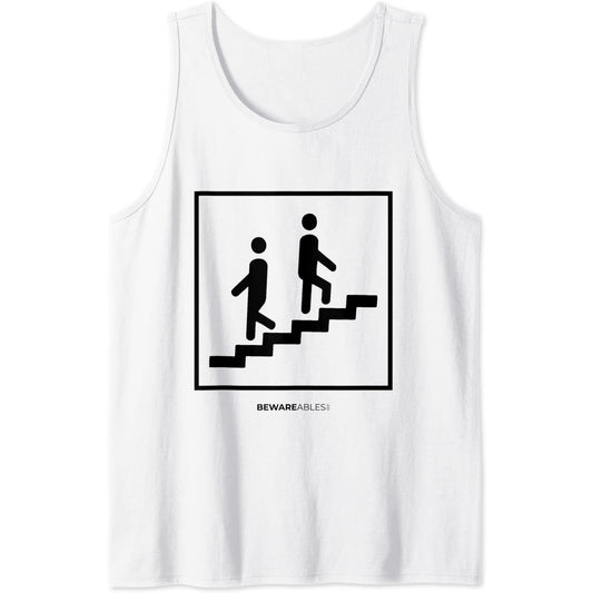 Endlose Treppen, auseinander gehen, lustiges echtes Zeichen Tank Top T-Shirt