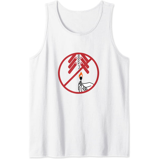 Feux d'artifice interdits signe de célébration drôle Tank Top T-Shirt