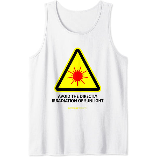 Funny translation, avoid looking directly into the sunlight Tank Top T-Shirt