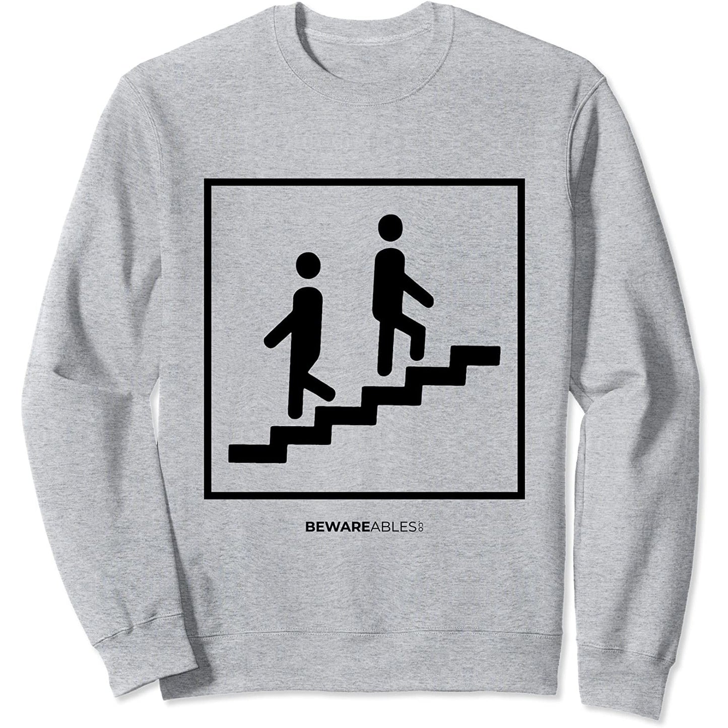 Endlose Treppen, auseinander gehen, lustiges echtes Zeichen Sweatshirt