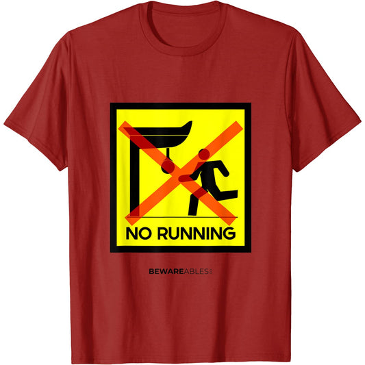 No Running Punches boxing speed bag, boxing gym funny sign T-Shirt