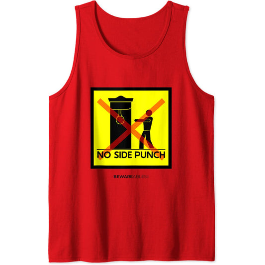 No side punch boxing speed bag, cartel divertido de gimnasio Tank Top T-Shirt