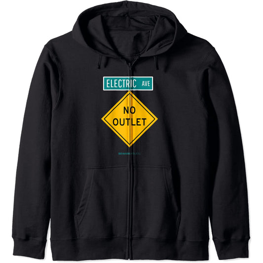 Electric for EVs ファニー と呼ばれるアベニューのコンセントなし Zip Hoodie