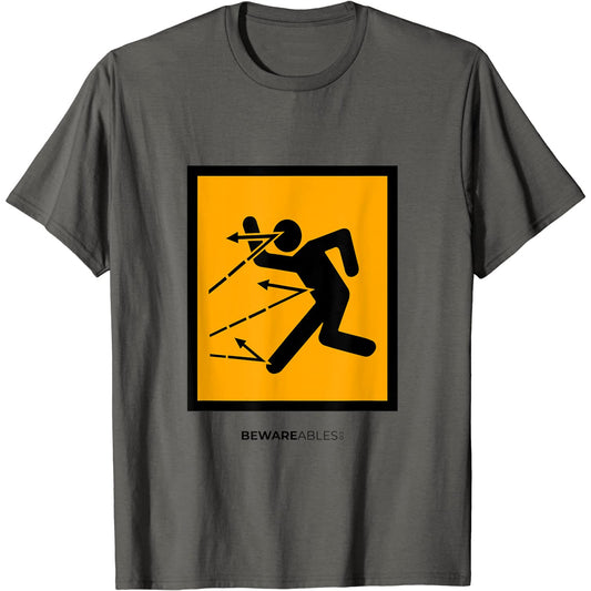 Beware of flying objects, they bounce, funny power tools T-Shirt