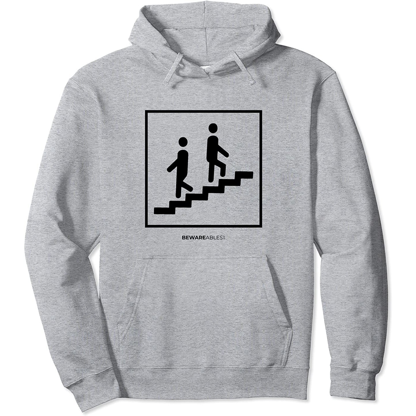 Endlose Treppen, auseinander gehen, lustiges echtes Zeichen Hoodie
