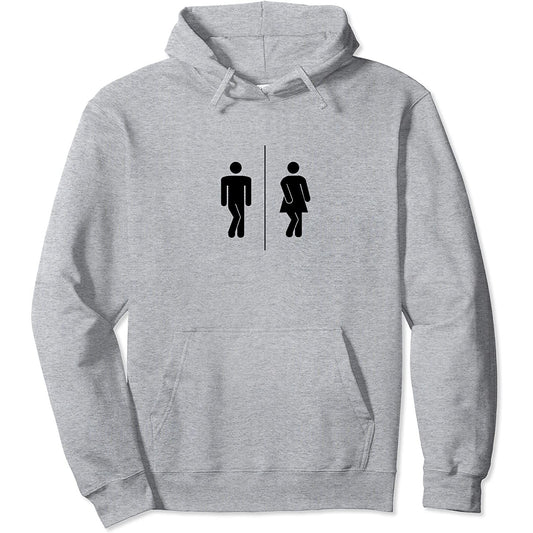 Ich muss gehen! Lustiges WC-Schild für die Toilette Hoodie