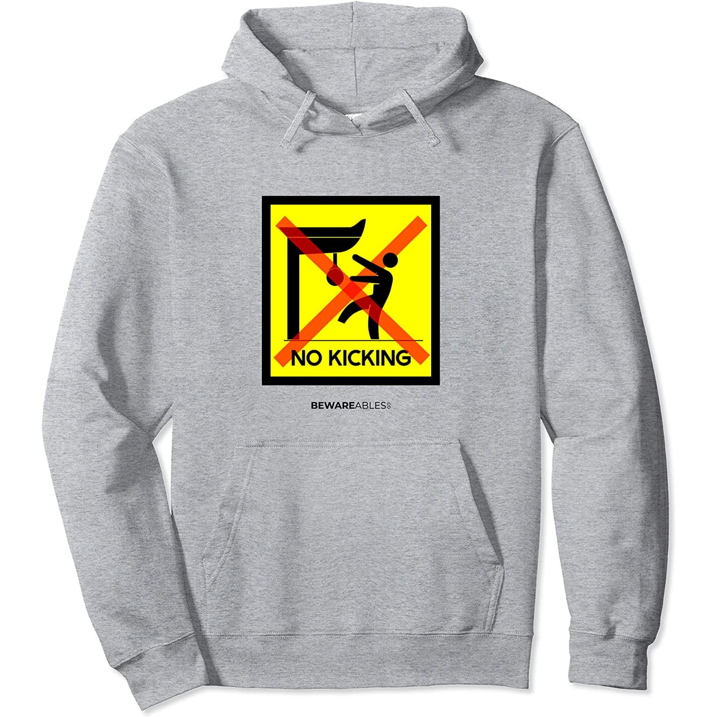 ボクシングのスピードバッグを蹴らない、ボクシングジム面白いサイン Hoodie