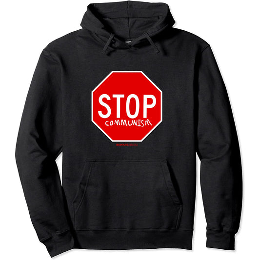 Stop Communism graffiti anti socialism funny sign Hoodie