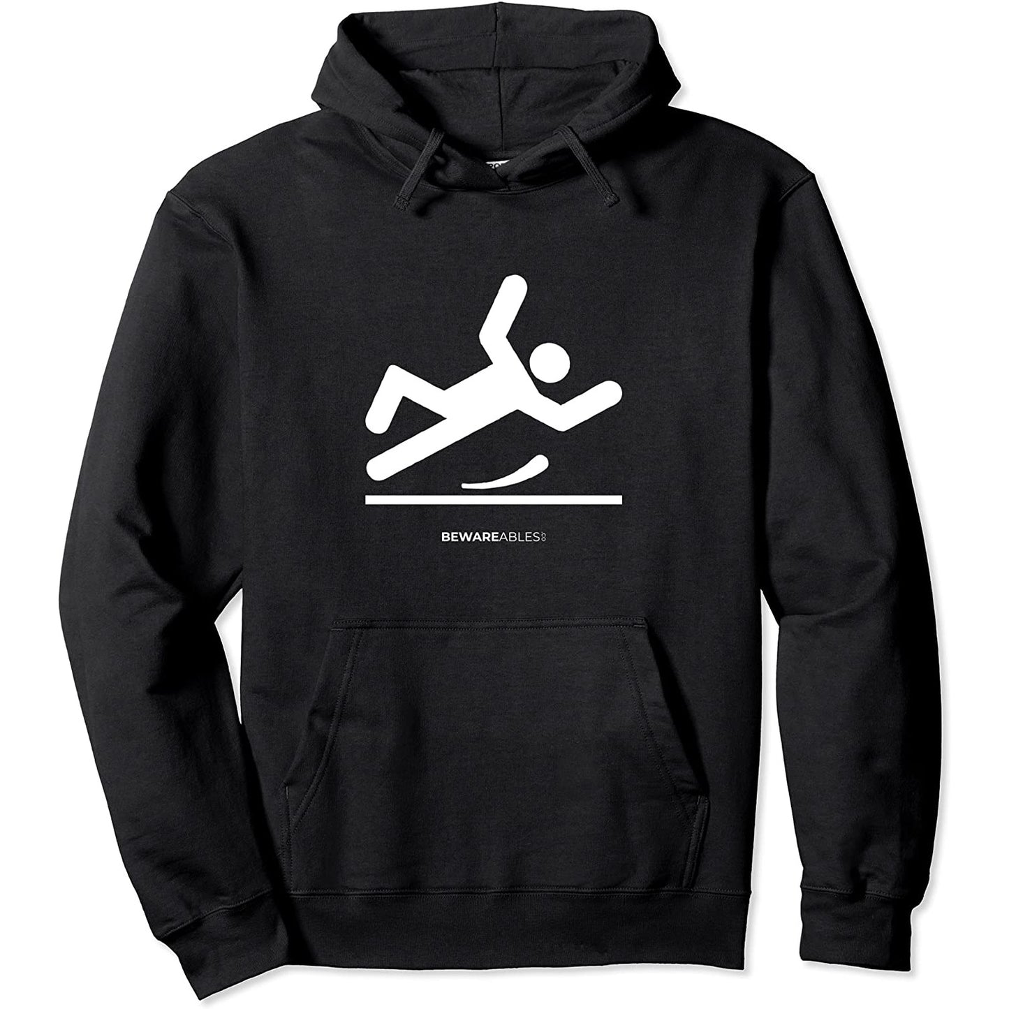 Rutschiger Boden, lustig fallen, ungeschickt Hoodie