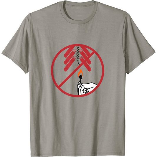 Prohibición de fuegos artificiales divertido signo de T-Shirt