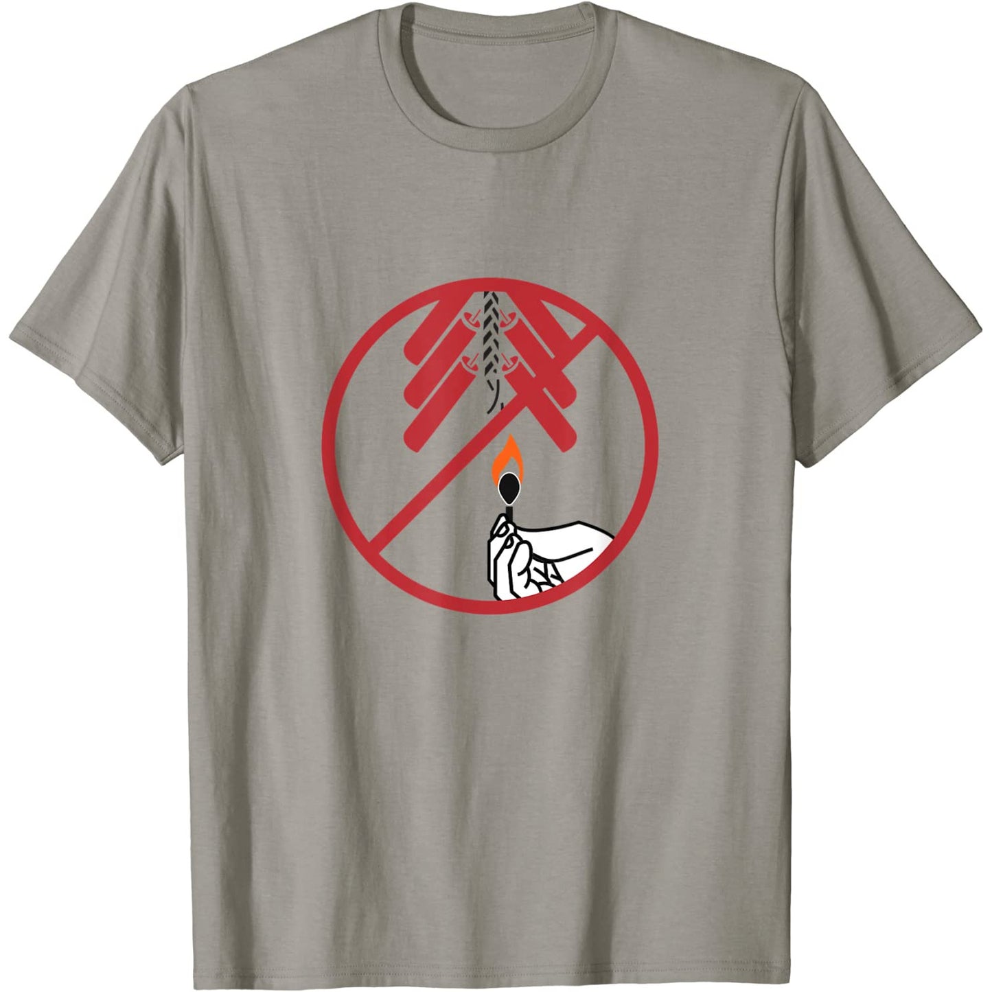 Feux d'artifice interdits signe de célébration drôle T-Shirt