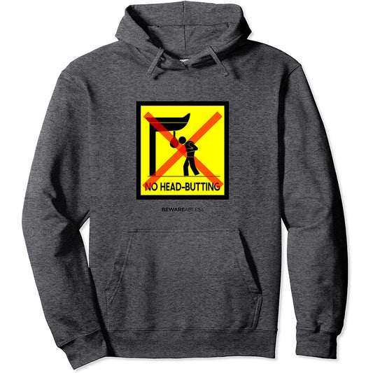 No testa butting boxe speed bag, boxe palestra divertente segno Hoodie