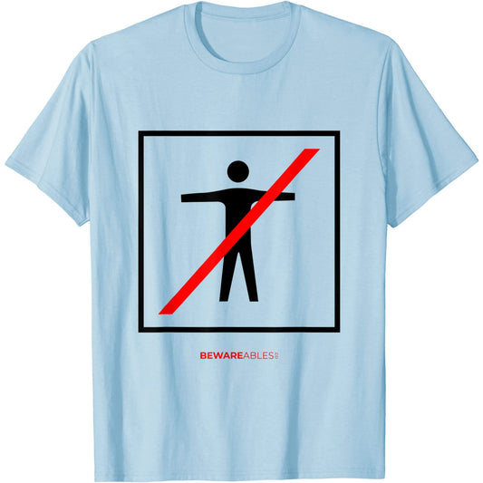 Aucun humain n'est autorisé. Panneau amusant et déroutant T-Shirt