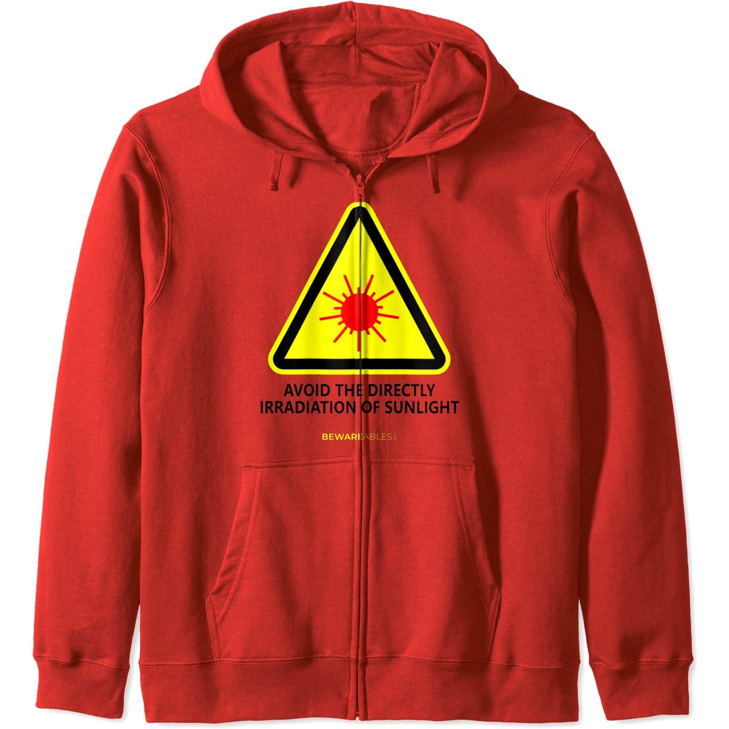 変な訳ですが、太陽光を直接見ないようにしましょう Zip Hoodie
